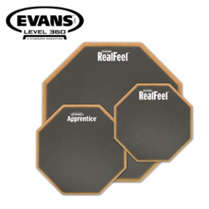 EVANS Real feel 연습패드 12인치 / Evans RF12G / 에반스 리얼필 연습패드 12인치 / 드럼 터치감과 가장 비슷한 연습패드!